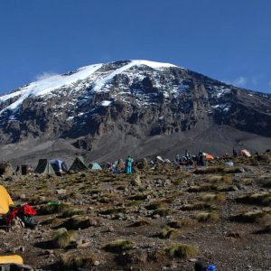Kibo from Karanga Camp on Kilimanjaro